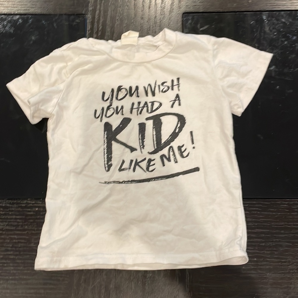 Toddler short sleeve tees size 24mt (small stains on blu/wht & blk/wht shirt